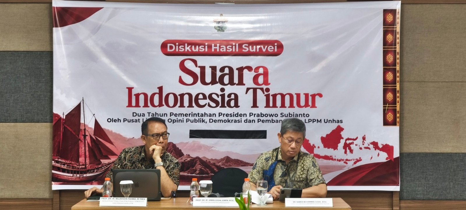 Survei Unhas: Kepuasan Publik Indonesia Timur terhadap Pemerintahan Prabowo Masih di Angka Kritis